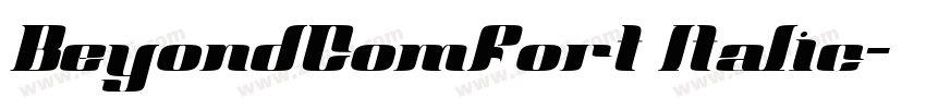 BeyondComfort Italic字体转换